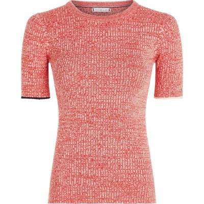TOMMY HILFIGER WOMEN'S SHORT-SLEEVE SWEATER