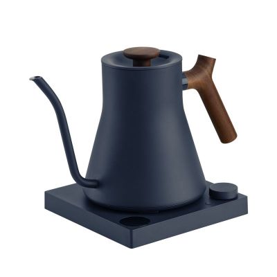 4. Fellow Stagg EKG PRO 900ml stone blue electric kettle with walnut handle
