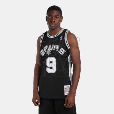 2. Mitchell &amp; Ness San Antonio Spurs NBA Swingman Jersey Spurs 2001 Tony Parker M SMJYLG19018-SASBLCK01TPA