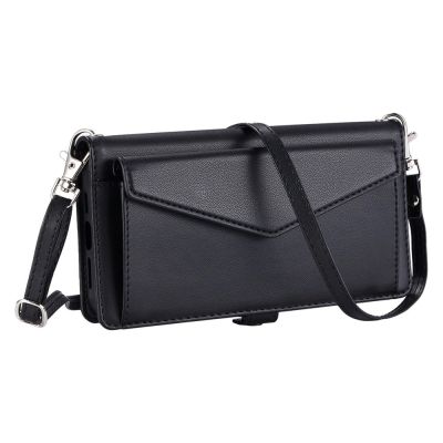 7. Samsung Galaxy A56 5G Leather Wallet Case with Stand Function and Straps - Black