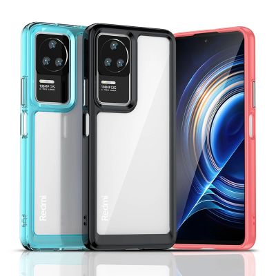 2. Outer Space Case for Xiaomi Poco F4 5G cover with a flexible frame blue