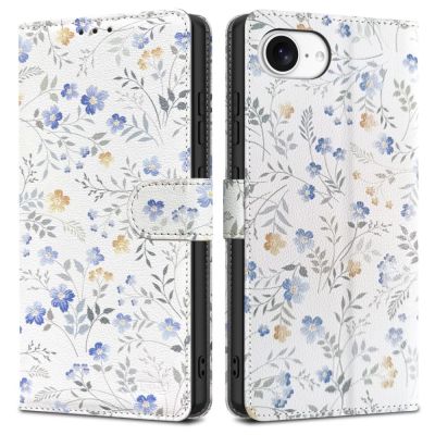 Tech-Protect Wallet Case for iPhone 16e / 17e - Daisies with Leaves