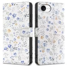 Tech-Protect Wallet Case for iPhone 16e / 17e - Daisies with Leaves