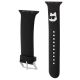 3. Karl Lagerfeld 3D Rubber Choupette Heads Strap for Apple Watch 38/40/41mm - Black