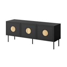 PALAZZO TV cabinet 150x42x60 black + craft oak