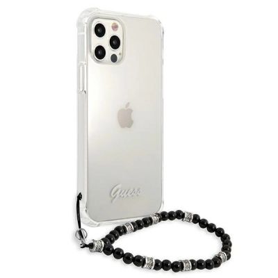 4. Guess GUHCP12LKPSBK iPhone 12 Pro Max 6.7" Transparent hardcase Black Pearl