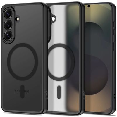 Tech-Protect BasicMag MagSafe Case for Samsung Galaxy S26 - Transparent Black