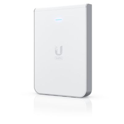 3. Access Point Wi-Fi 6 Ubiquiti UniFi U6 In-Wall 2.4GHz(2x2)/5GHz(4x4)/6GHz(–) PoE+/PoE 4x1G 1x2.5G