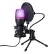 2. Wozinsky Studio Gaming USB Computer Microphone with RGB Stand - Black