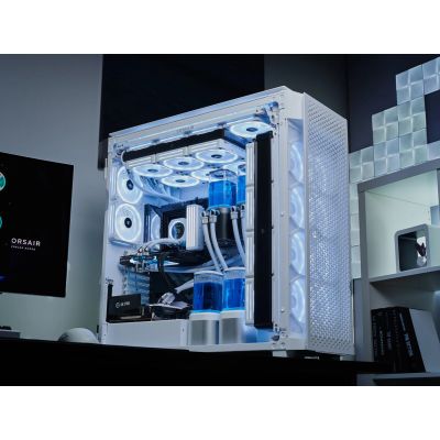 7. Corsair Super-Tower 9000D iCUE LINK AIRFLOW TP case (White)