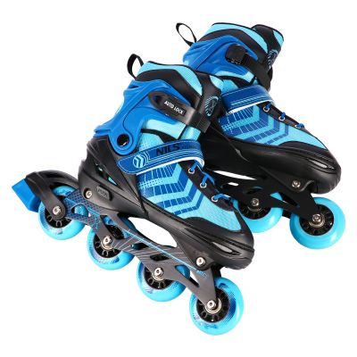 5. NH18192A 4in1 BLACK-BLUE SIZE L(39-43) ROLLER SKATES WITH HOCKEY SLEEVE NILS EXTREME