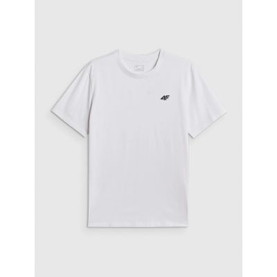 5. Men's regular plain T-shirt 4F 4FRMM00TTSHM4192-10S