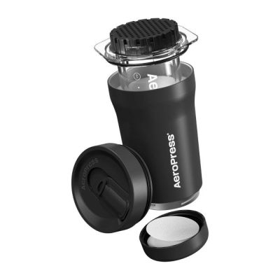 2. Go Plus Coffee Maker with Thermal Mug, Black, AeroPress