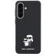 3. Karl Lagerfeld Saffiano Case with K&C Metal Logo for Samsung Galaxy A57 5G - Black
