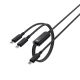 4. Acefast C5 USB-C - USB-C / USB-C 2in1 100W 480Mb/s cable - black