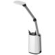 2. Modern LED desk lamp Activejet TECHNIC white with LED display (date, time, alarm clock), foldable