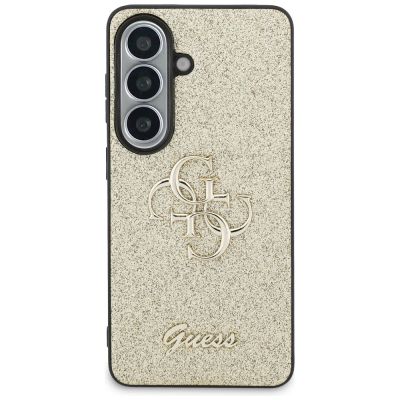 3. Guess Fixed Glitter Big 4G Metal Logo case for Samsung Galaxy S26 - gold