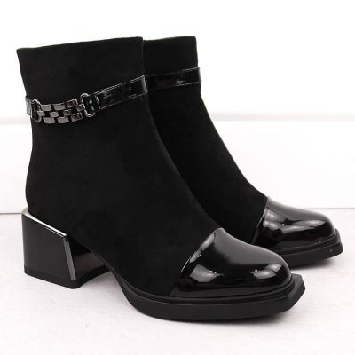 7. D&A S.Barski ankle boots with decorative heel Premium Collection W MR880-018 OLI269A
