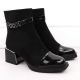 7. D&amp;A S.Barski ankle boots with decorative heel Premium Collection W MR880-018 OLI269A