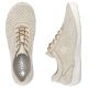 11. Rieker 52546-60 women's perforated leather shoes in beige