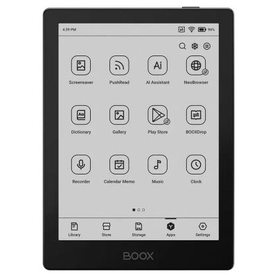 3. Onyx Boox Go 6" Carta 1300 32GB Wi-Fi Black Ebook Reader