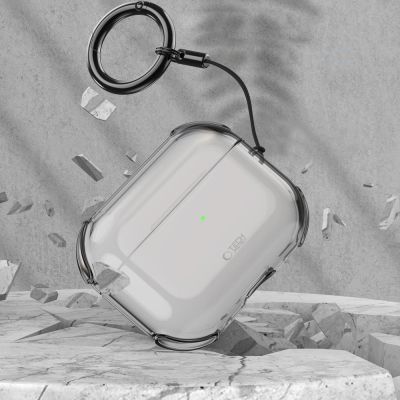 6. Tech-Protect Bounce Case for AirPods Pro 3 - Translucent