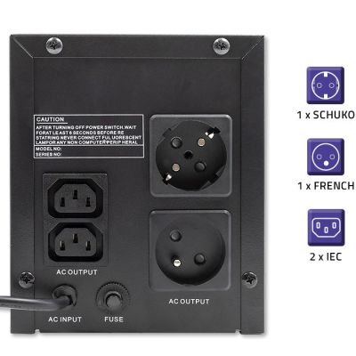 13. QOLTEC UPS LINE INTERACTIVE | MONOLITH | 1500VA | 900W