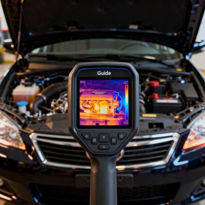7. GUIDE SENSMART THERMAL IMAGING CAMERA, 384X288PX, SUPERIR TECHNOLOGY, 3.5" DISPLAY, 12H OPERATION, DURABLE AND RELIABLE E4