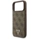 6. Guess 4G Strap Triangle Logo MagSafe Case for iPhone 17 Pro Max - Brown