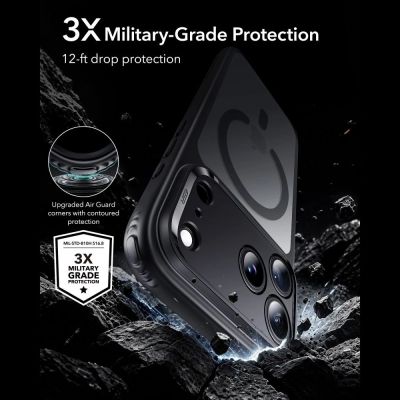3. ESR Classic Hybrid MagSafe Case for iPhone 18 Pro / 17 Pro - Black