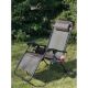 14. FOLDABLE GARDEN CHAIR MULTIFUNCTIONAL 175X52/65X107CMY BROWN
