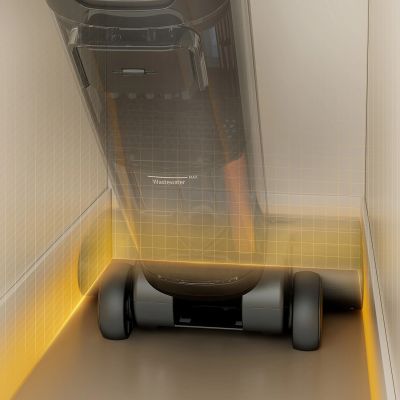 18. UWANT D600 upright vacuum cleaner with wet and dry mopping function - black