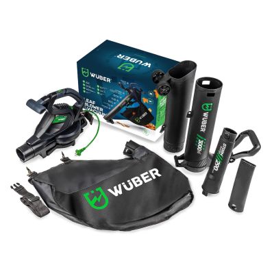 7. 3000W Electric Leaf Blower with Shredder 15:1 W43422 WUBER