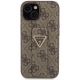 3. Guess Grip Stand 4G Triangle Strass case for iPhone 15 - brown