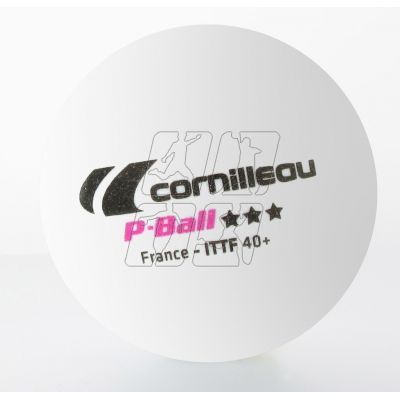 2. Cornilleau table tennis balls P-BALL ITTF white 3 pcs.