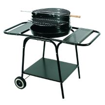 MASTER MOBILE ROUND GRILL WITH TWO SHELVES MG906