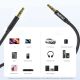 7. Dudao L12S AUX cable mini jack 3.5mm 1m 3-pole stereo - black