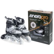 ROLLER SKATES-ROLLER SKATES-ICE SKATING 4IN1 ENERO PRO LED 26-29 GRAY
