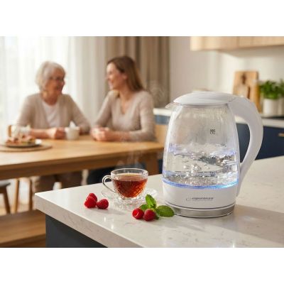 11. Esperanza Salto Angel EKK011W electric kettle (2200W 1.7l; white)