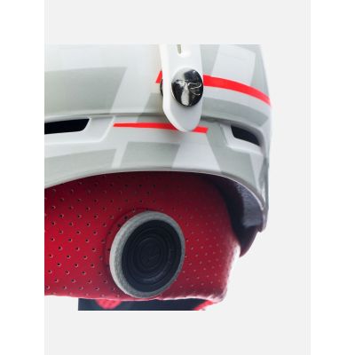 3. ROSSIGNOL HERO Slalom Impacts Ski Helmet, White, with Chin Guard