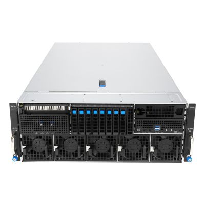 2. Asus Rack Platform (4U) ESC8000A-E13X AMD EPYC 9005 (8xNVMe, 2xM.2, 2x10Gbe, 8xQSFP, IPMI, R3200W)