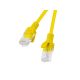 PATCHCORD CAT.5E UTP 0.25M YELLOW FLUKE PASSED LANBERG 10-PACK