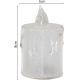 7. DECORATIVE CANDLE 3 PCS TRANSPARENT WARM WHITE 1 LED