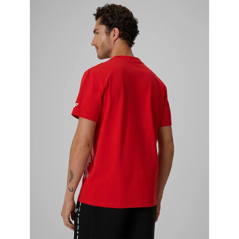 2. Men's cotton fan T-shirt 4F 4FRSS26TTSHM4200-62S