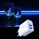 7. 3mk FlowPower 10W 2.4A 2A Wall Charger - White