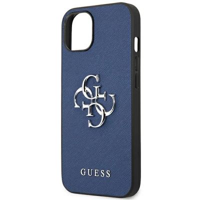 6. Guess GUHCP13SSA4GSBL iPhone 13 mini 5.4" blue/blue hardcase Saffiano 4G Metal Logo