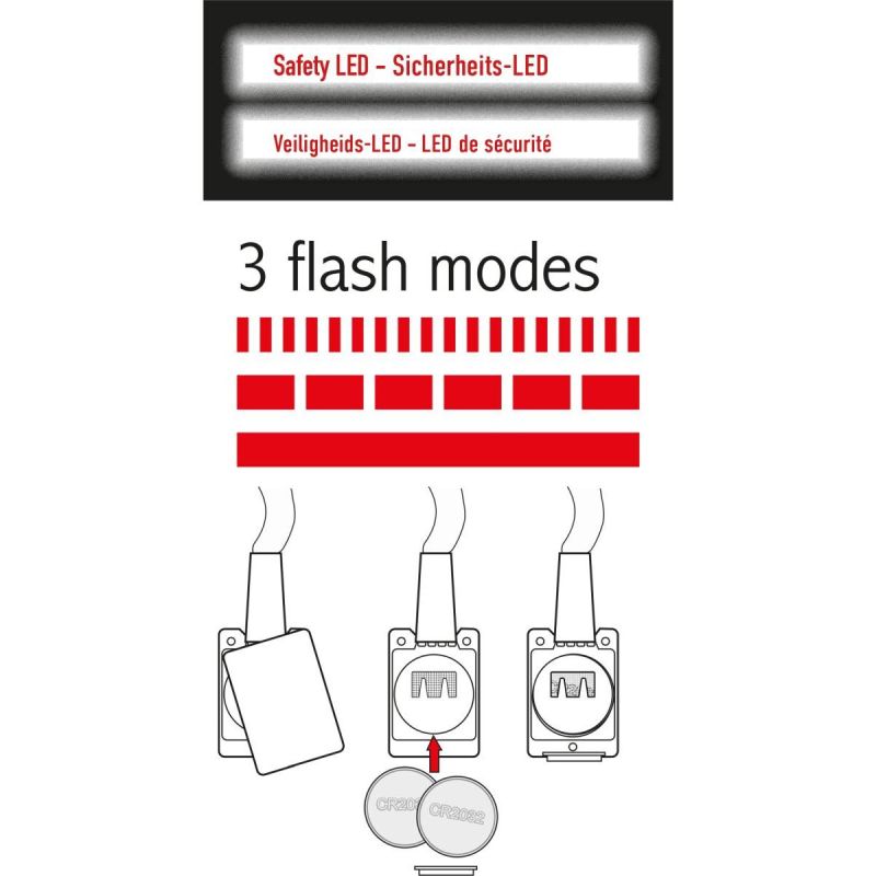 5. LED LANYARD 120CM RED