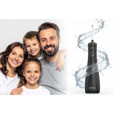 7. ELDOM IRRIGATOR RY200C 230 ML CORDLESS, WORKING TIME 60 MIN. CHARGING TIME APPROX. 6 HOURS, TRAVEL CASE, USB CABLE, IPX7 BLACK