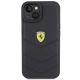 3. Ferrari Quilted Metal Logo case for iPhone 15 - black