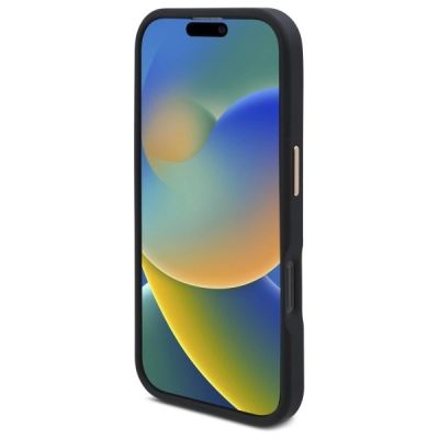 5. Guess 4G Logo Plate MagSafe Case for iPhone 16 Pro - Black